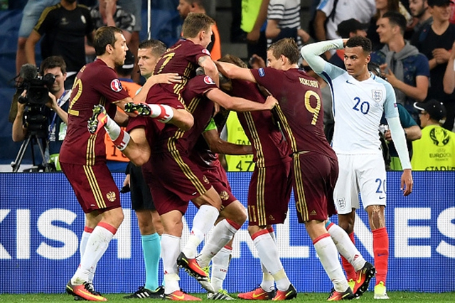 
ĐT Nga đã có trận hoà kiên cường trước Anh tại lượt trận đầu tiên của bảng B EURO 2016. Ảnh: Getty
