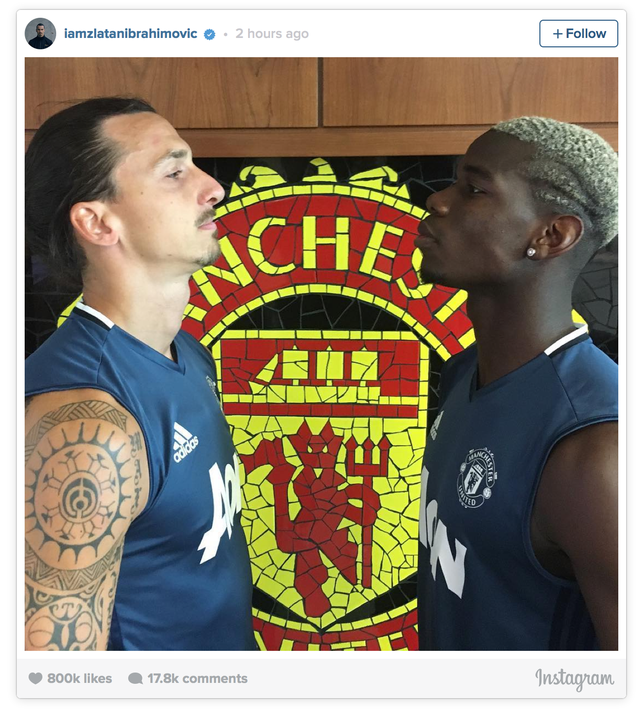 
Pogba và Ibrahimovic đang xây dựng được mối quan hệ tốt tại Man Utd.
