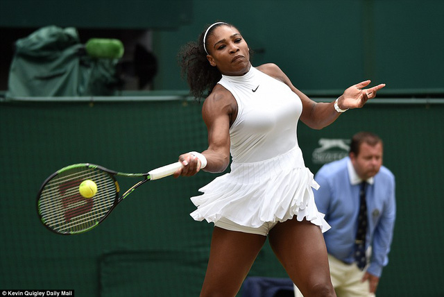 Serena đã chơi rất tập trung trong trận chung kết