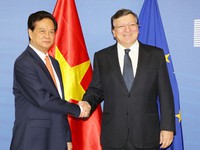 Thủ tướng Nguyễn Tấn Dũng hội đàm với Chủ tịch Ủy ban châu Âu