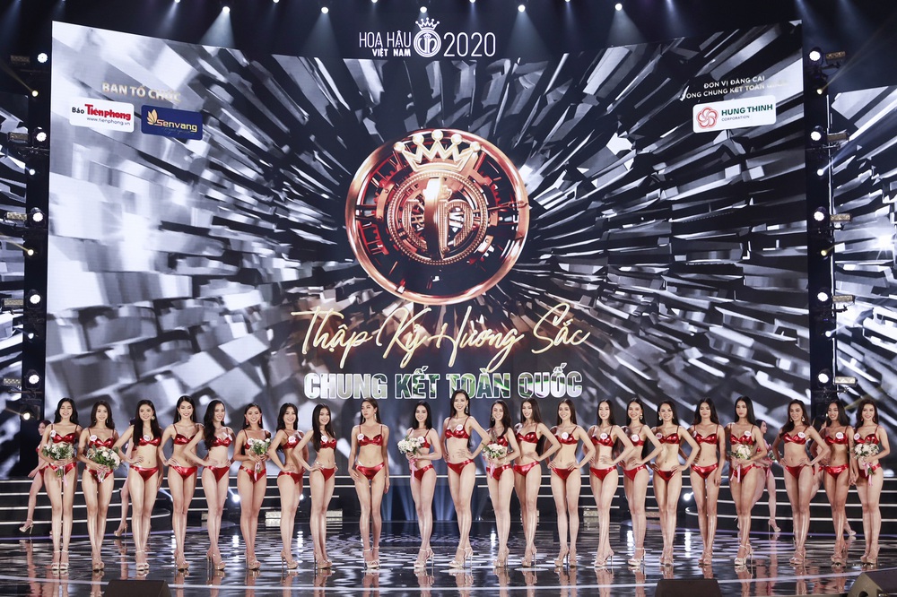 Phần thi Bikini đốt mắt tại đêm Chung kết Hoa hậu Việt Nam 2020 - Ảnh 4.