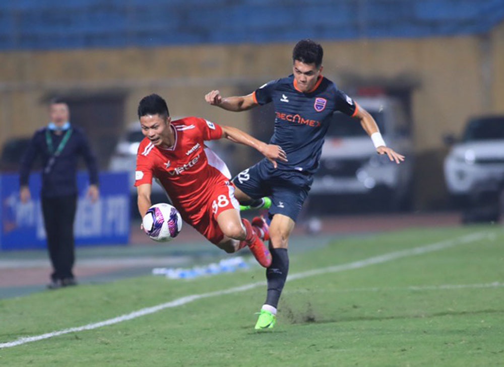 ẢNH: Quế Ngọc Hải trở lại ghi bàn, CLB Viettel có chiến thắng đầu tiên tại V.League 2021 - Ảnh 3.
