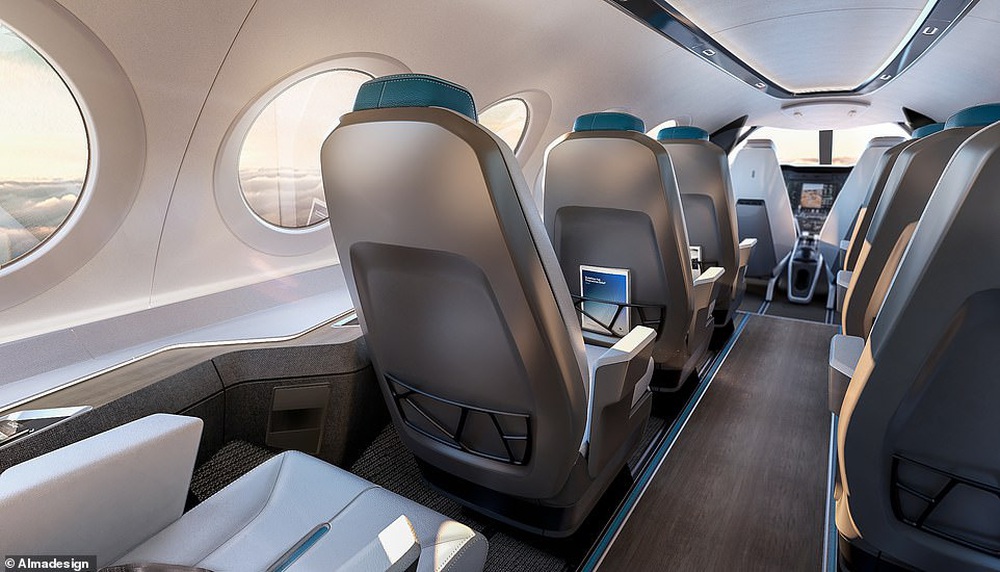 Những thiết kế khoang máy bay ấn tượng: Quán cà phê, giường tầng... trên trời - Ảnh 2.