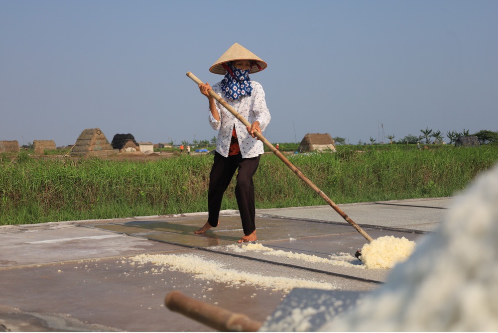 Mùa thu hoạch muối ở Nam Định - Ảnh 5.