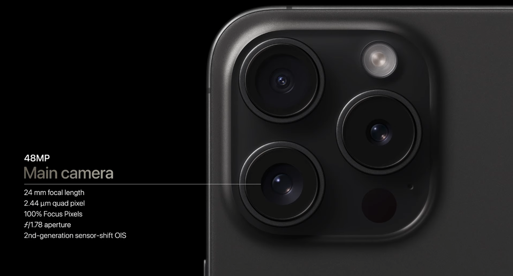 iPhone 15 Pro sở hữu khung titan, chip A17 Pro, nút mới Action, camera 48 MP, giá 999 USD - Ảnh 5.