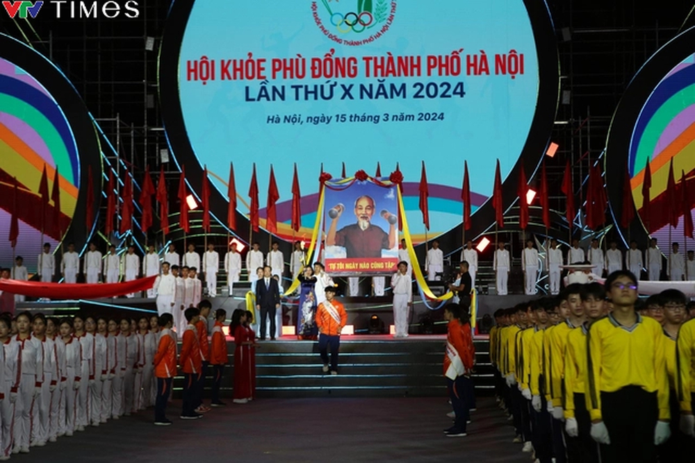 Toàn cảnh Lễ khai mạc Hội khỏe Phù Đổng TP Hà Nội lần thứ X năm 2024  - Ảnh 18.