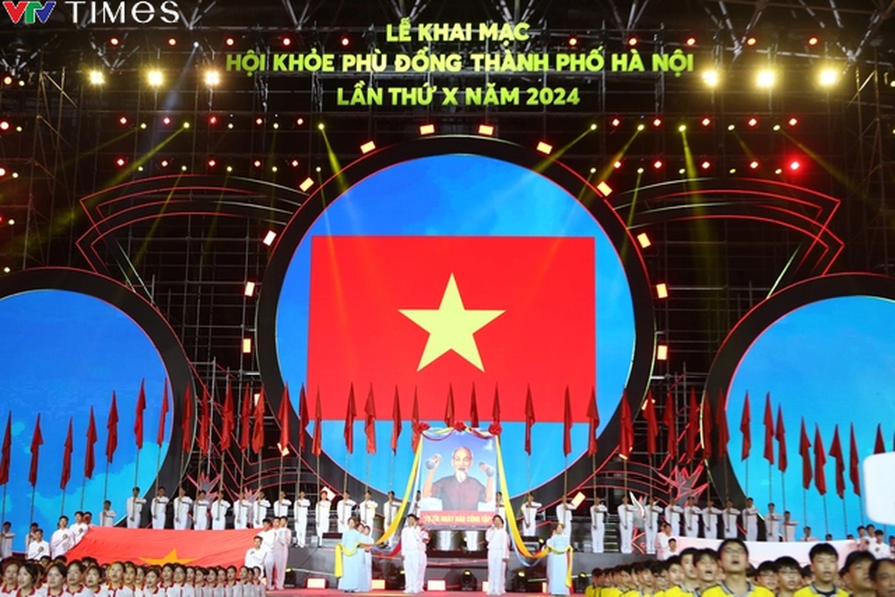 Toàn cảnh Lễ khai mạc Hội khỏe Phù Đổng TP Hà Nội lần thứ X năm 2024  - Ảnh 19.