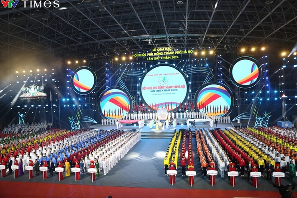 Toàn cảnh Lễ khai mạc Hội khỏe Phù Đổng TP Hà Nội lần thứ X năm 2024  - Ảnh 20.
