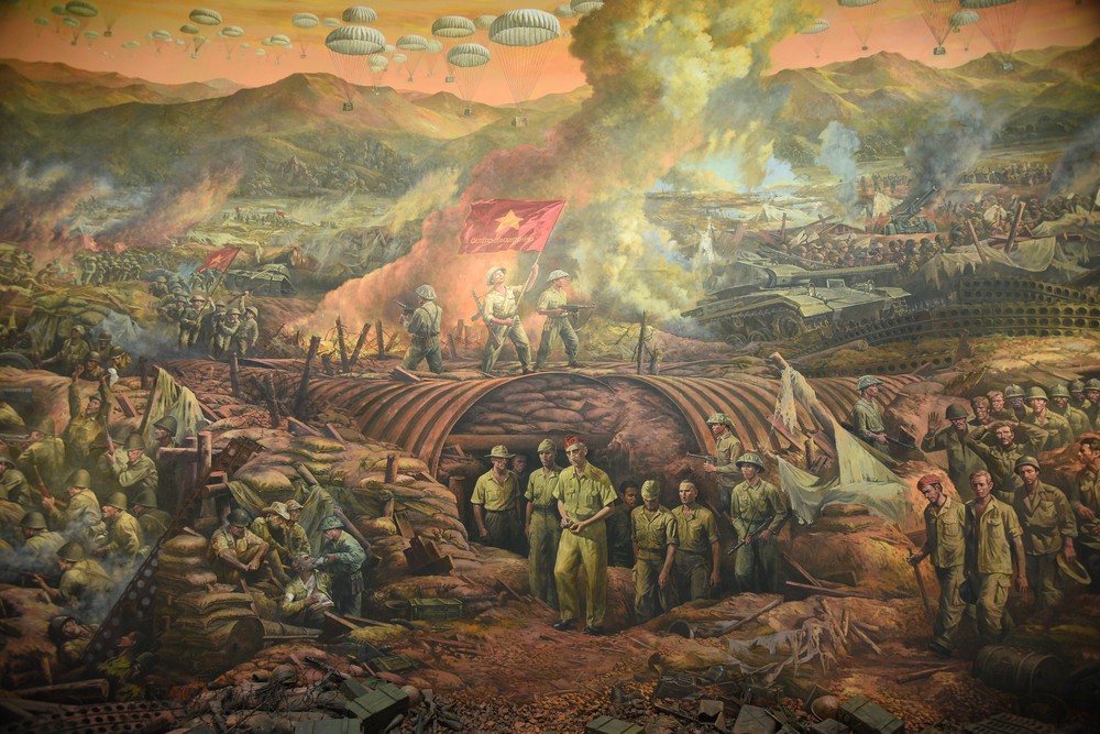 Chiêm ngưỡng bức tranh panorama tái hiện về Chiến thắng Điện Biên Phủ - Ảnh 9.