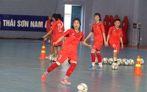 22 players of the national women’s futsal team gather in Ho Chi Minh City.  Ho Chi Minh
