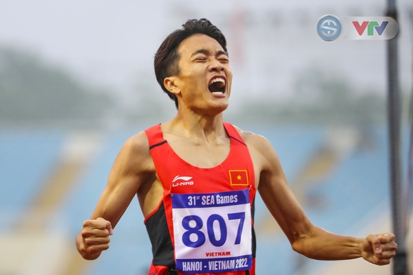 Luong Duc Phuoc won gold medal in athletics in 1,500m SEA Games 31