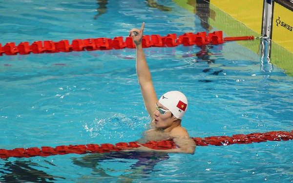 Nguyen Huy Hoang broke the SEA Games record, Hung Nguyen won the 6th gold medal for swimming in Vietnam
