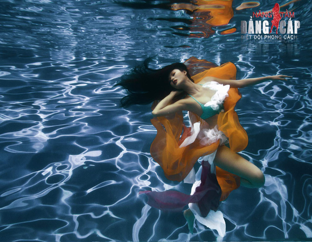 Loạt ảnh tạo dáng dưới nước đẹp long lanh của thí sinh Biệt đội phong cách - Ảnh 10.