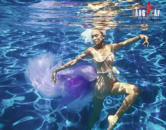 Loạt ảnh tạo dáng dưới nước đẹp long lanh của thí sinh Biệt đội phong cách - Ảnh 8.