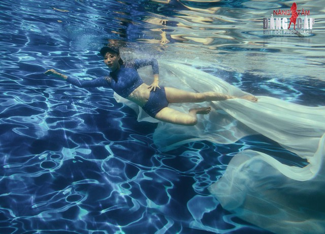 Loạt ảnh tạo dáng dưới nước đẹp long lanh của thí sinh Biệt đội phong cách - Ảnh 6.