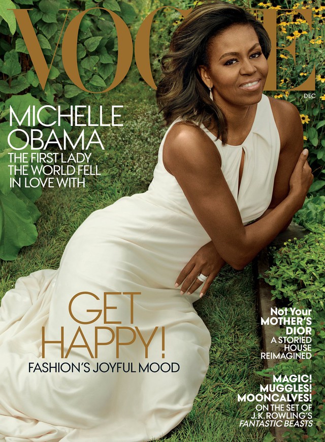 Bà Michelle Obama duyên dáng và nổi bật trên tạp chí Vogue - Ảnh 1.