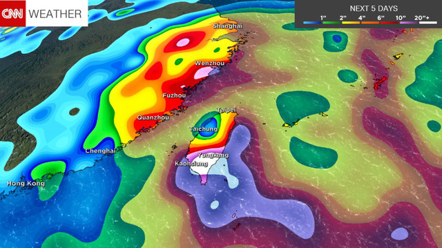 Siêu bão Meranti mạnh hơn cả siêu bão Haiyan về sức gió - Ảnh 2.