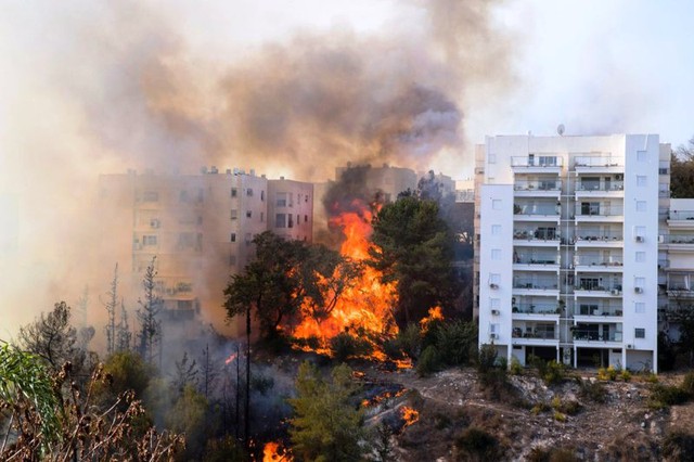 Cháy rừng nghiêm trọng tại Israel, khoảng 50.000 người phải sơ tán - Ảnh 2.