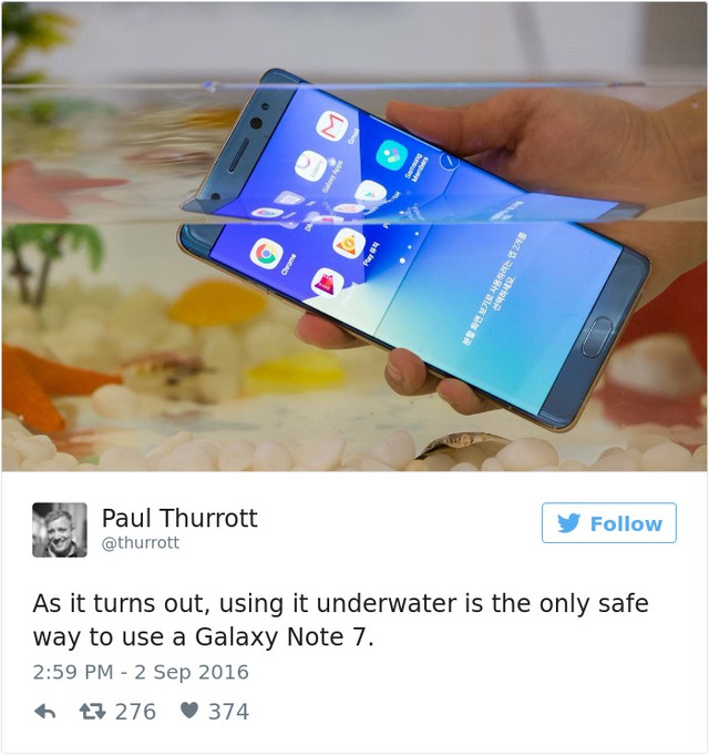 Không thể nhịn cười với loạt ảnh chế về Samsung Galaxy Note7 - Ảnh 4.