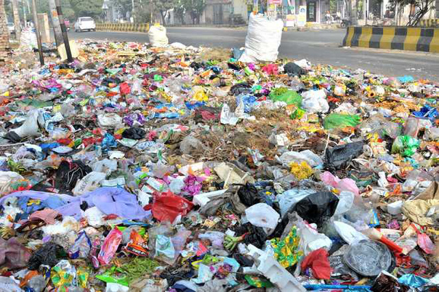 Công nhân vệ sinh đình công, thủ đô Ấn Độ ngập trong rác - Ảnh 2.