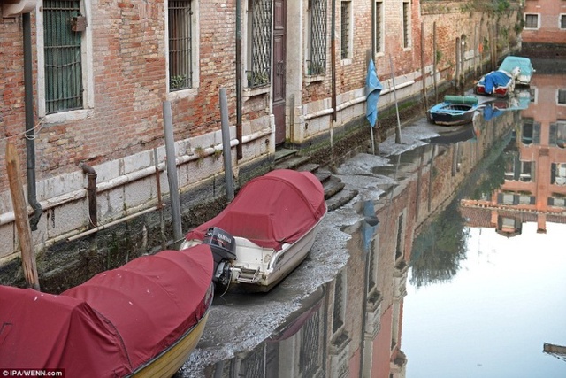 Thành phố nổi Venice, Italy dần khô cạn trầm trọng - Ảnh 4.