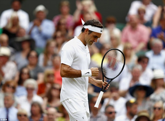 Ảnh: Những khoảnh khắc ấn tượng trong trận chung kết Wimbledon của Roger Federer - Ảnh 10.