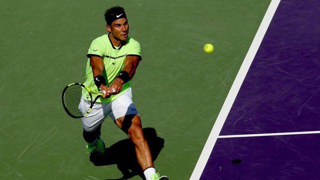 Miami mở rộng 2017: Thắng dễ Jack Sock, Nadal giành quyền vào bán kết - Ảnh 1.