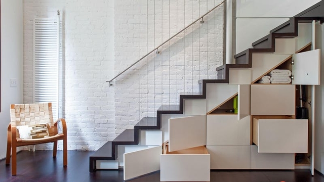 Ý tưởng thiết kế cầu thang siêu độc cho nhà nhỏ hẹp - Ảnh 2.