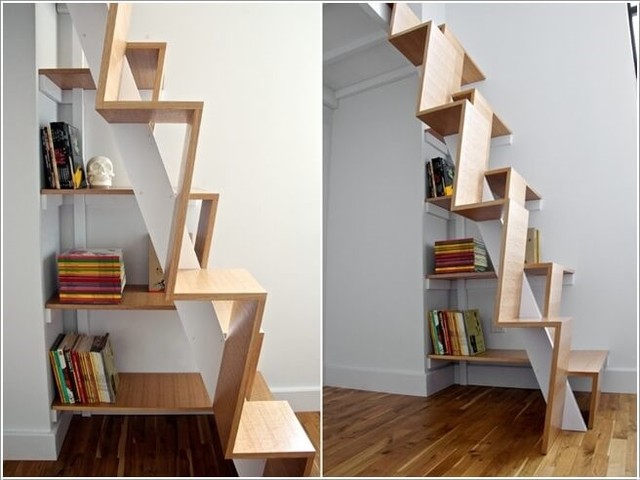 Những cách thêm tủ sách vào cầu thang rất sáng tạo - Ảnh 8.