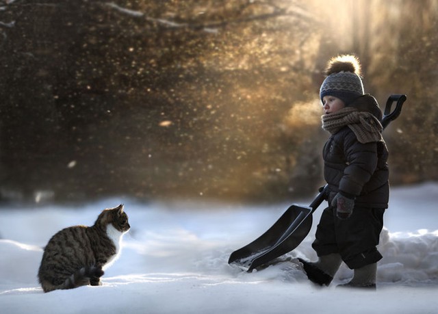 Bộ ảnh tuyệt đẹp về tình bạn của trẻ thơ và động vật - Ảnh 5.