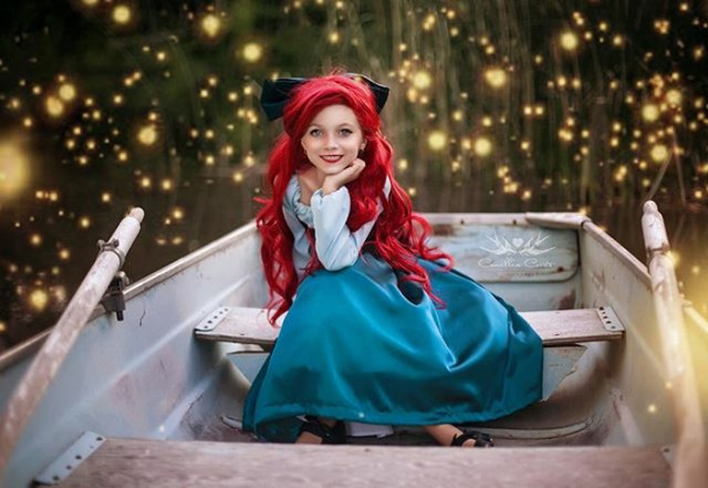 Ngỡ ngàng cô bé 7 tuổi biến hóa thành các nàng công chúa Disney xinh đẹp - Ảnh 3.