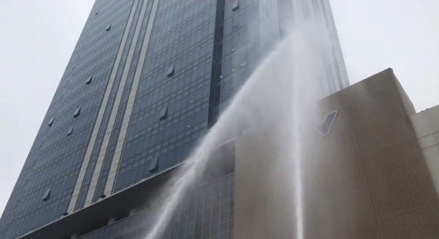 Diễn tập phương án chữa cháy và cứu hộ tại tầng 16 tòa nhà Trung tâm Đài THVN - Ảnh 7.