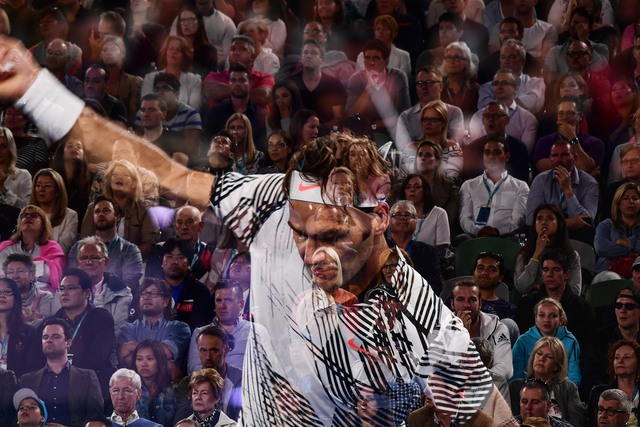 Chùm ảnh: Những hình ảnh ấn tượng nhất trận bán kết Federer - Wawrinka - Ảnh 5.
