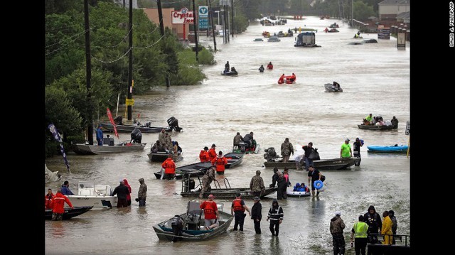 Bang Texas, Mỹ hoang tàn sau siêu bão Harvey - Ảnh 10.