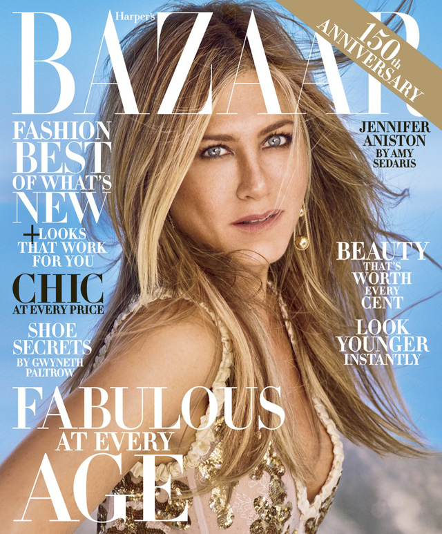 Vợ cũ của Brad Pitt đẹp lộng lẫy trên Harper’s Bazaar - Ảnh 1.