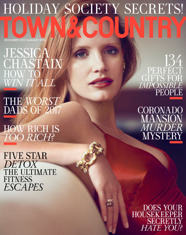 Jessica Chastain đẹp mê hồn trên Town & Country  - Ảnh 8.