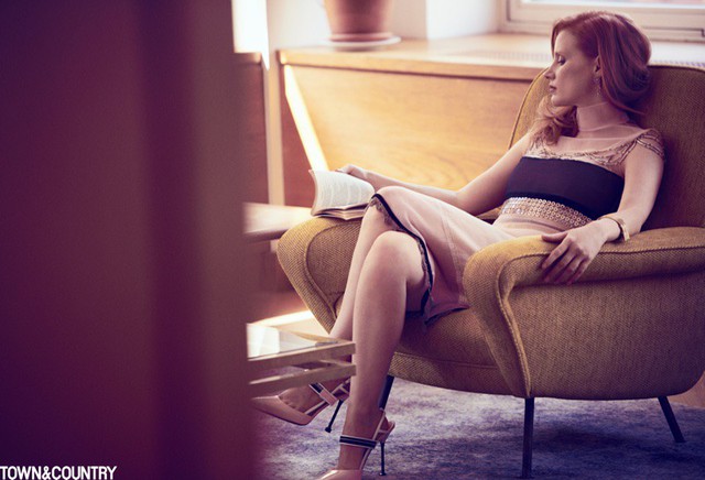Jessica Chastain đẹp mê hồn trên Town & Country  - Ảnh 6.