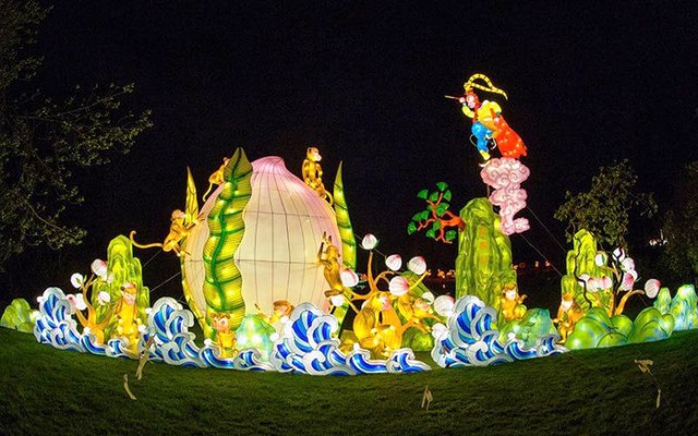Rực rỡ lễ hội đèn lồng Trung Quốc tại London, Anh - Ảnh 2.