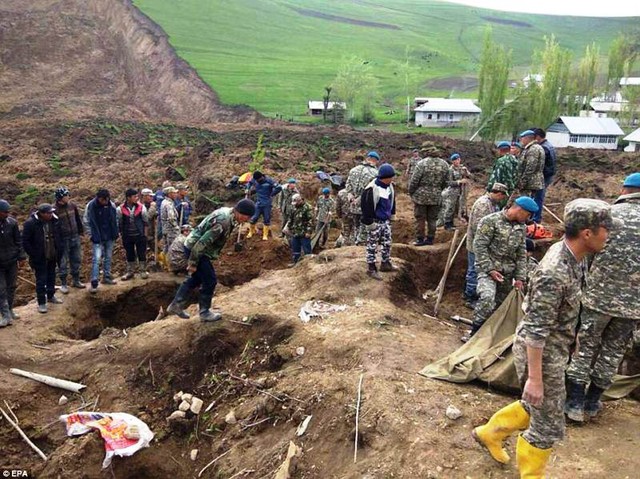 24 người thiệt mạng vì lở đất ở Kyrgyzstan - Ảnh 1.