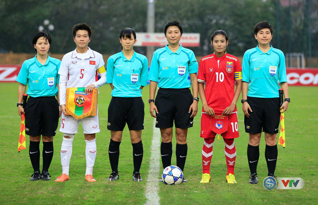 Ảnh: ĐT nữ Việt Nam vượt qua Myanmar, giành vé dự VCK Giải vô địch bóng đá nữ châu Á 2018 - Ảnh 3.