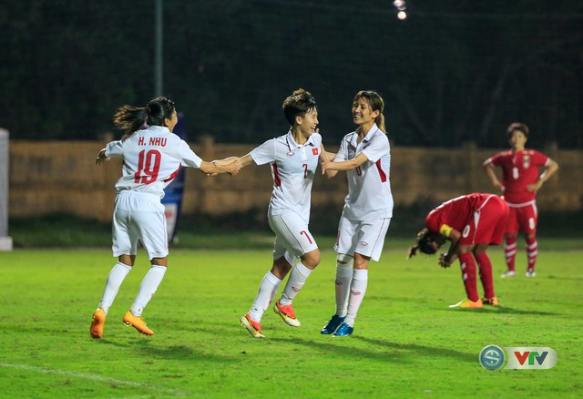 Ảnh: ĐT nữ Việt Nam vượt qua Myanmar, giành vé dự VCK Giải vô địch bóng đá nữ châu Á 2018 - Ảnh 14.