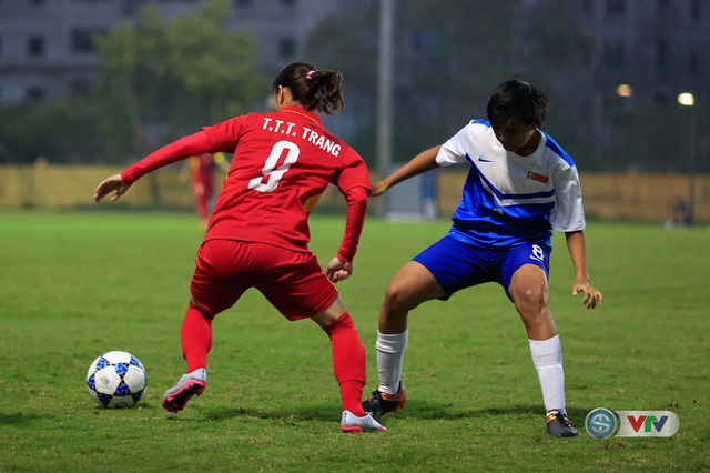 Ảnh: Thắng Singapore 8-0, ĐT nữ Việt Nam vươn lên đầu bảng - Ảnh 6.