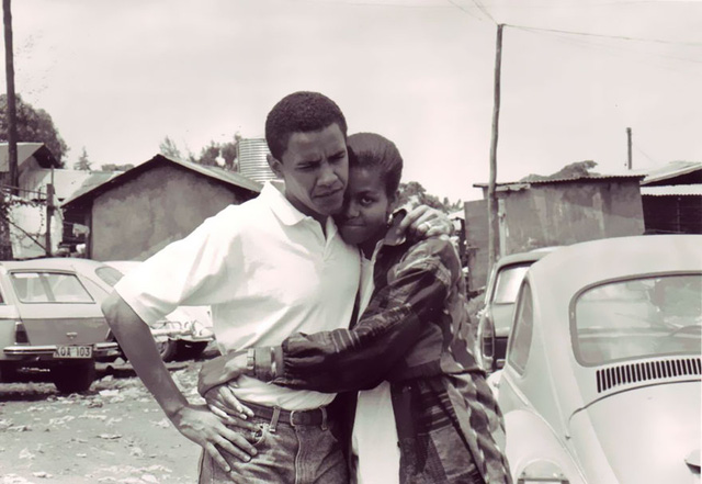 Những bức ảnh minh chứng tình yêu vượt thời gian của vợ chồng ông Obama - Ảnh 1.