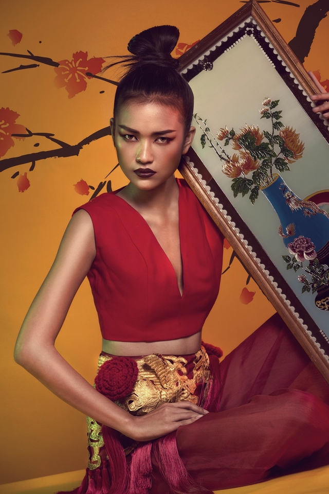 Bộ ba quán quân Vietnams Next Top Model quyến rũ trong bộ ảnh Tết - Ảnh 8.