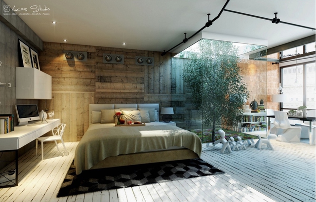 Những gợi ý cho phòng ngủ vừa sang trọng vừa hiện đại với nội thất bằng gỗ - Ảnh 7.