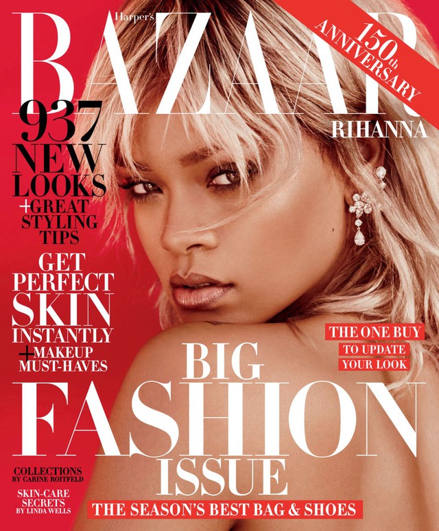 Rihanna xuất hiện cực ngầu trên tạp chí Harper’s Bazaar U.S - Ảnh 1.