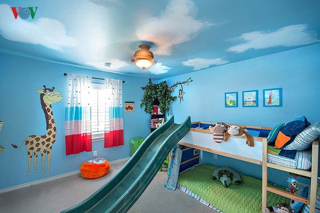 Nội thất phòng ngủ nổi bật với sắc xanh lam - Ảnh 2.