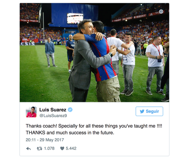 Loạt sao Barca lên tiếng tri ân Luis Enrique, Messi tuyệt nhiên im bặt - Ảnh 1.