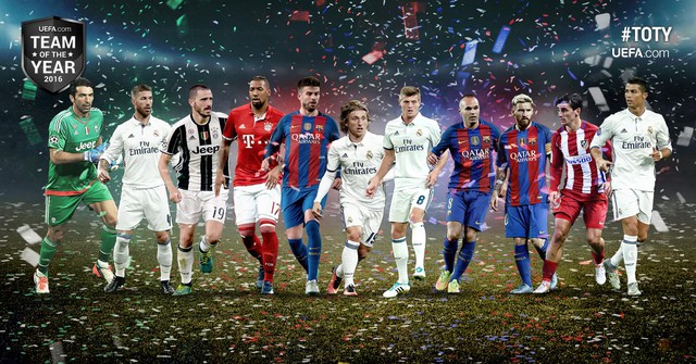 La Liga thống trị đội hình xuất sắc nhất năm 2016 của UEFA - Ảnh 2.