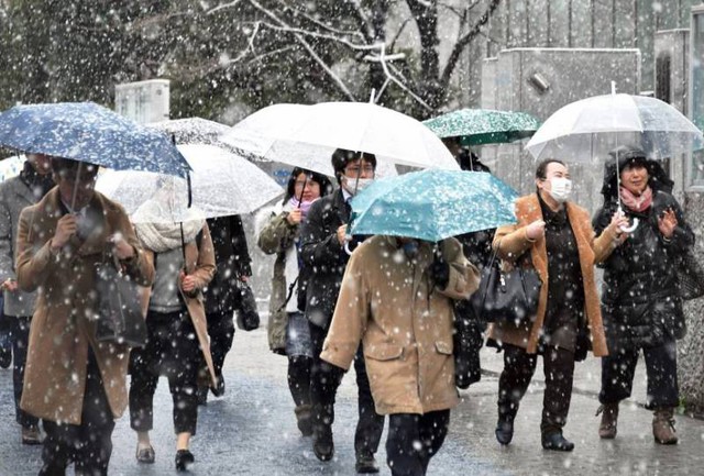 Thời tiết Tokyo, Nhật Bản đang lạnh nhất trong 48 năm qua - Ảnh 2.